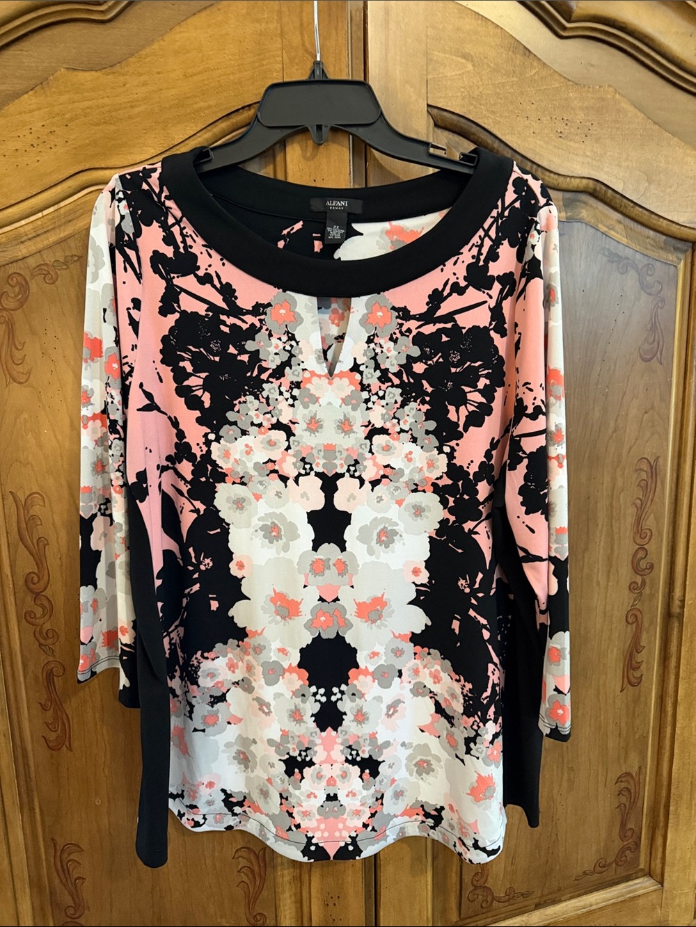 Alfani Pink Floral-Print Women’s Top